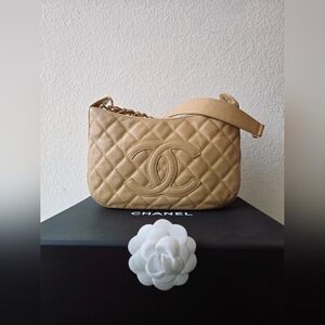 Chanel Timeless Quilted CC Caviar leather shoulder bag